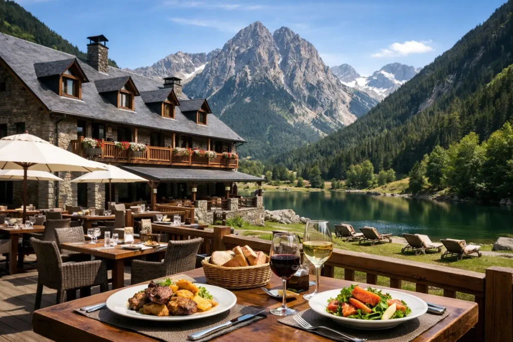 Alojamiento con restaurante en Pirineos