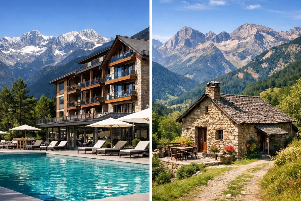 Hotel o casa rural en Pirineos: cuál elegir