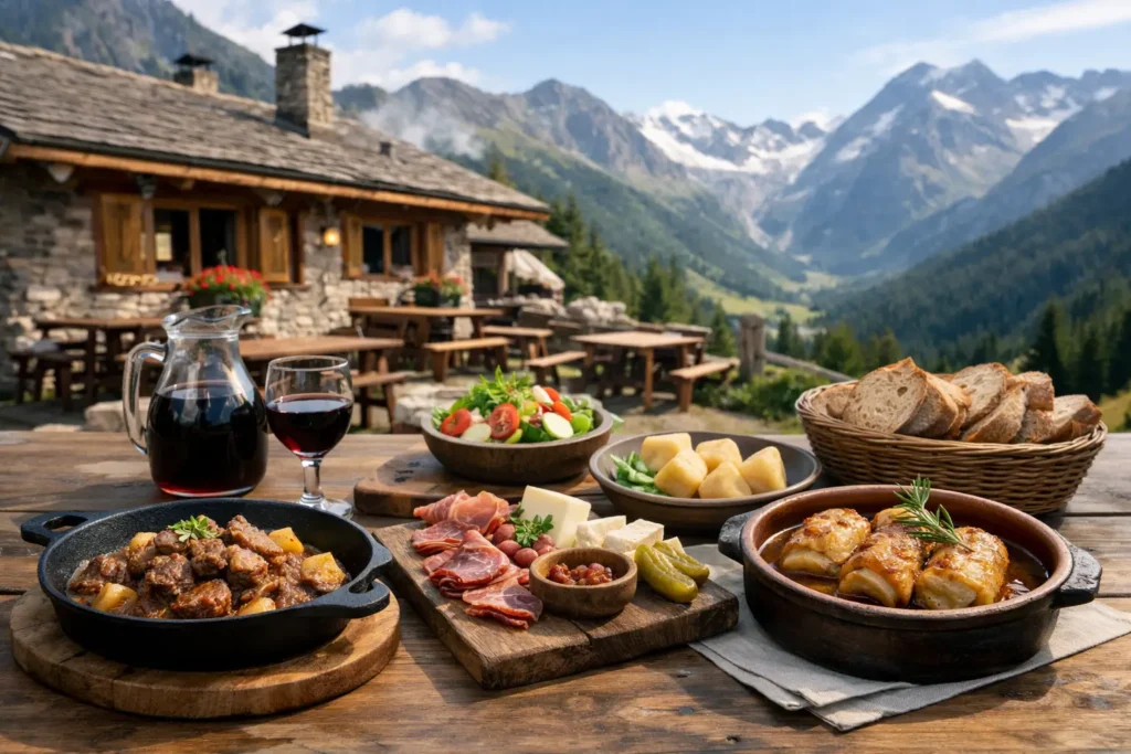 Restaurante de cocina casera de montaña